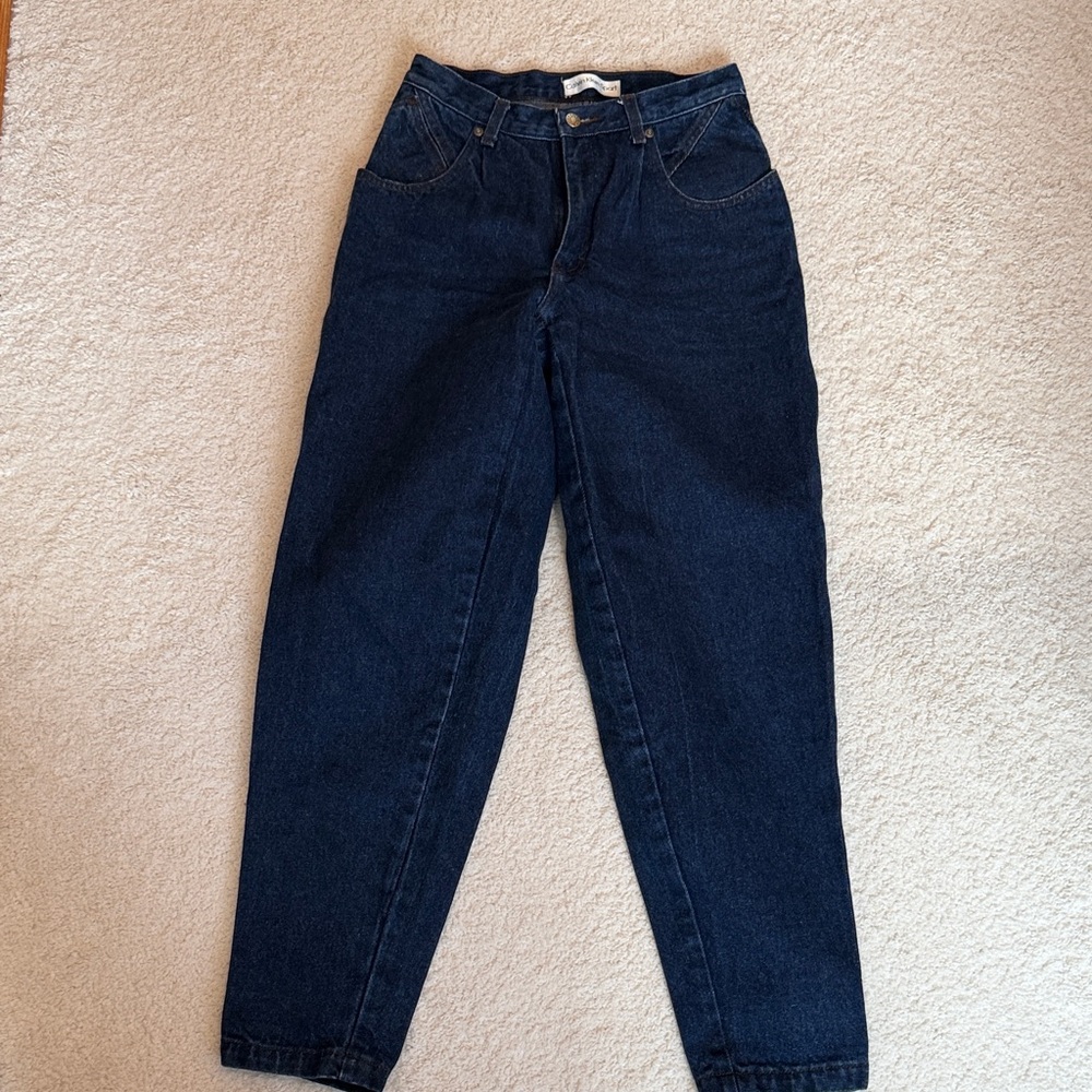 Classic High-Waist Dark Blue Calvin Klein Women’s Jeans